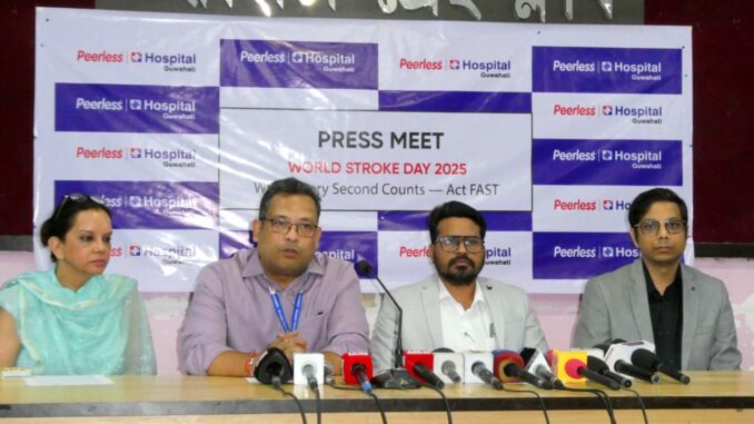 Peerless Hospital Guwahati launches public awareness campaign on Golden Hour on World Stroke Day