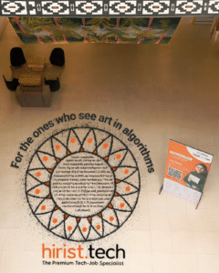 hirist.tech Fuses Festivity and Programming with Run-Time Rangoli Activation