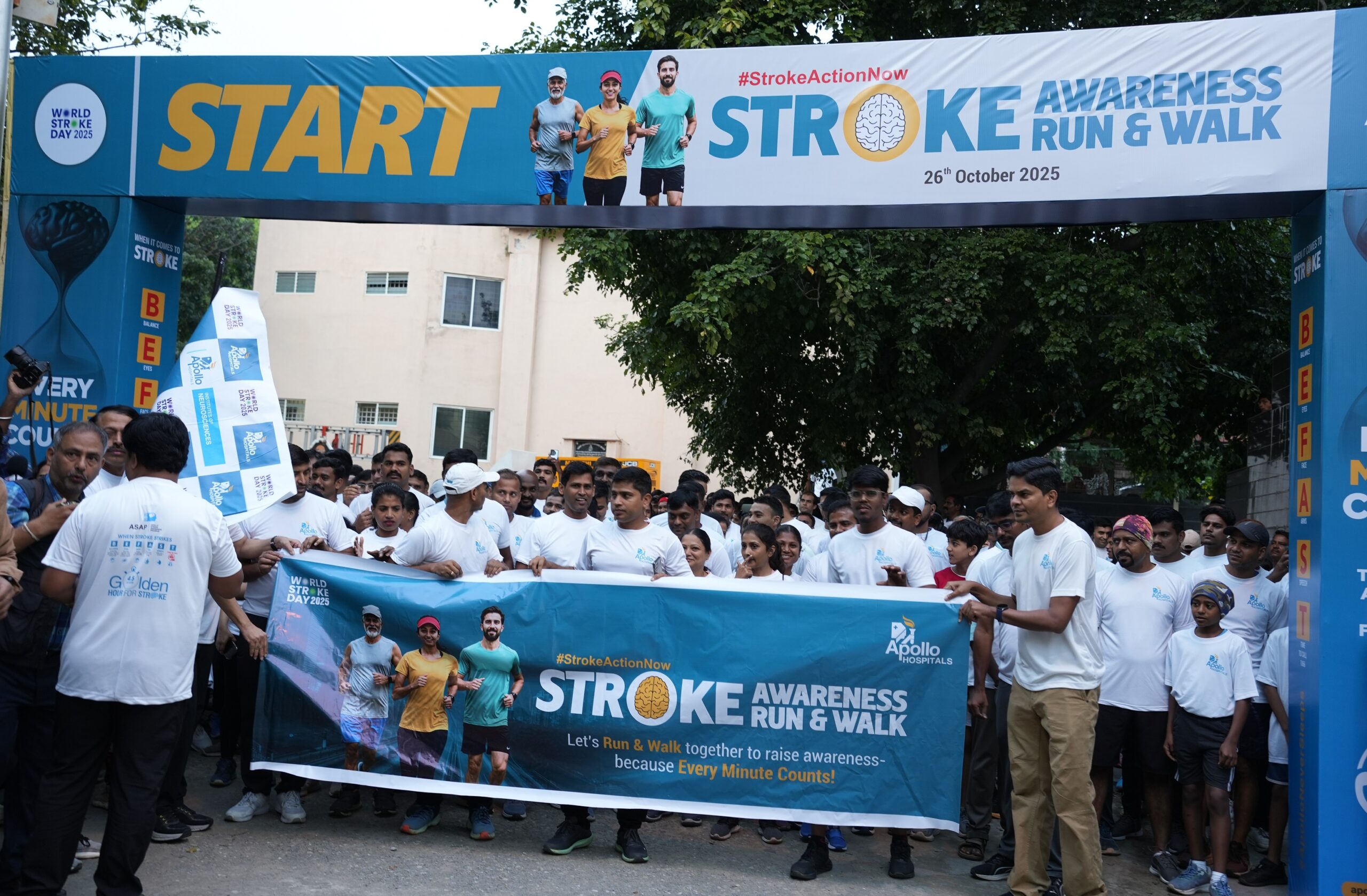 5,000plus People, One Mission: Apollo Hospitals’ Stroke Awareness Run Rallies Bengaluru Ahead of World Stroke Day