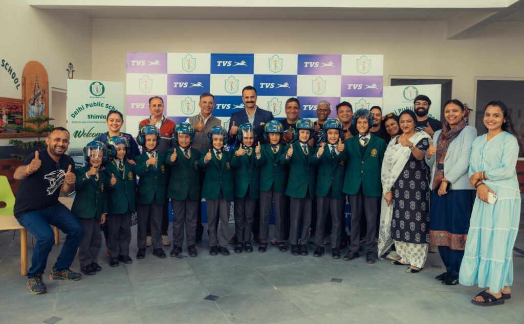 TVS Motor Company Strengthens its Commitment to Road Safety with Helmet Drive for School Children in Shimla