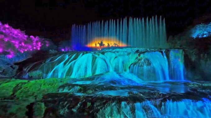 Christie Griffyn 4K50-RGB projectors bring Revisiting Journey to the West to life at Doupotang Waterfall