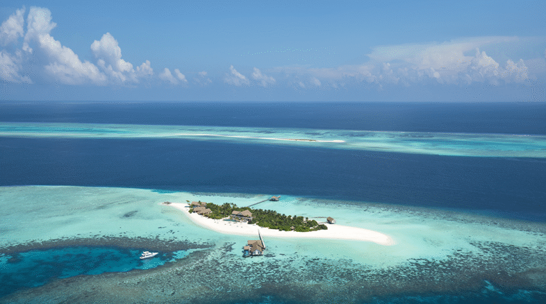 FS Private Island Maldives at Voavah Aerial View