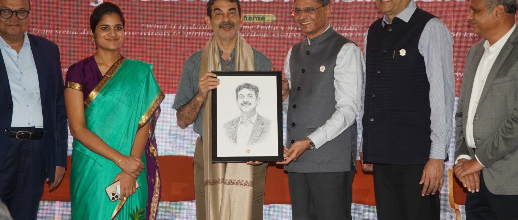 MR JAYESH RANJAN AND MS VALLURU KRANTHI SEEN AT THE CONFERENCE OF BUILDING THE WEEKEND TOURISM ECONOMY ORGANISED BY TOURISM COMMITTEE OF FTCCI PIC 2