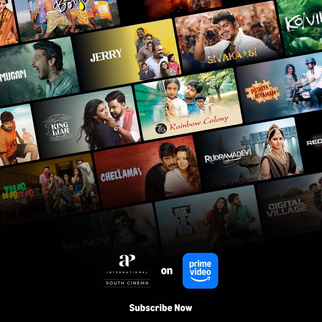 Prime Video Launches AP International South Cinema as an Add-on Subscription, Offering Several Celebrated Tamil and Malayalam Films