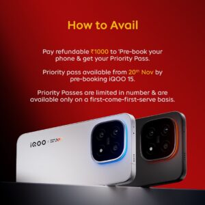 iQOO announces Pre-Booking for iQOO 15 from November 20
