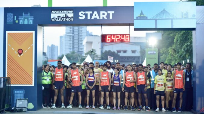 Skechers Ambassadors Kartik Aaryan and Ananya Panday join the 6th Walkathon