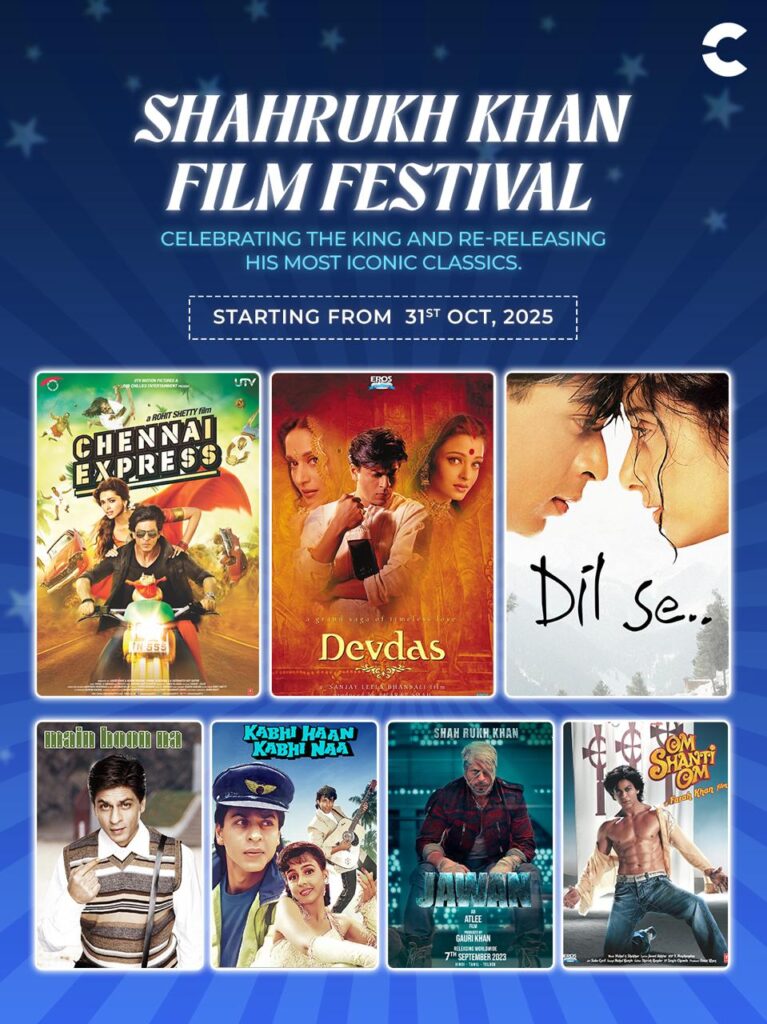 From Devdas to Jawan; Cinépolis’ tribute to Shah Rukh Khan brings iconic films back to the big screen