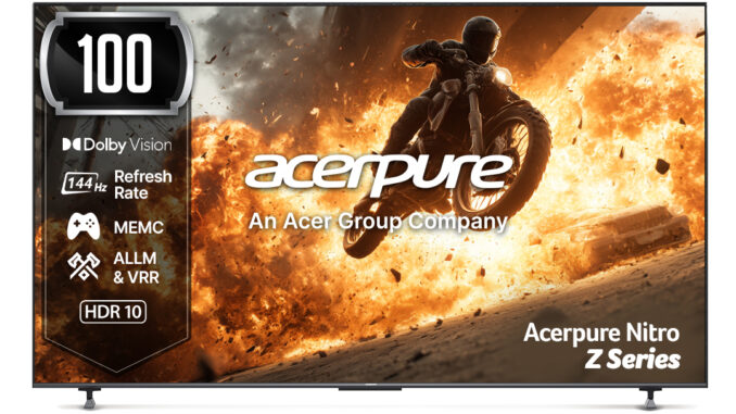 Acerpure Expands Home Entertainment Portfolio with the Launch of its 100-inch Flagship QLED TV in India