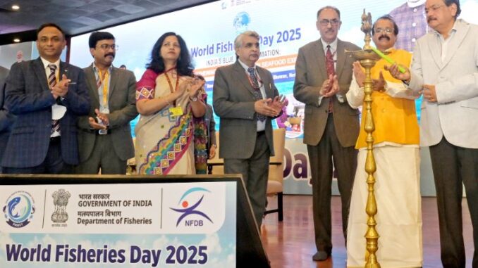 Union Minister Rajiv Ranjan Singh addressed the World Fisheries Day 2025