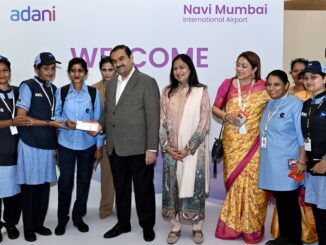 Chairman Gautam Adani Welcomes First Passengers as Navi Mumbai International Airport Takes Flight