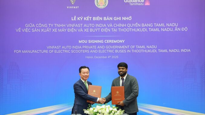 Vinfast Announces Expansion Of Its Tamil Nadu Facility, Targeting Electric Bus And Electric Two-wheeler Production