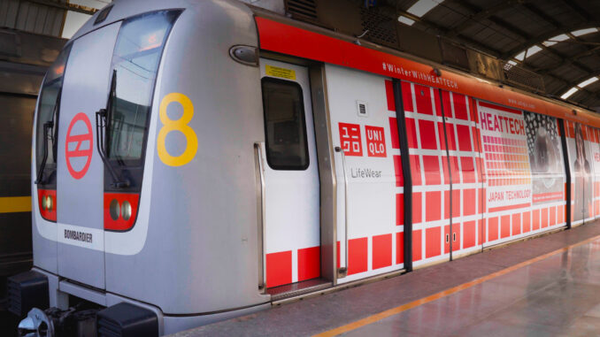 UNIQLO Wraps the Delhi Metro in its Signature HEATTECH Warmth this Winter