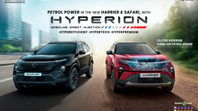 Tata Motors Passenger Vehicles Launches Harrier and Safari in the Much-Awaited Petrol Powertrains