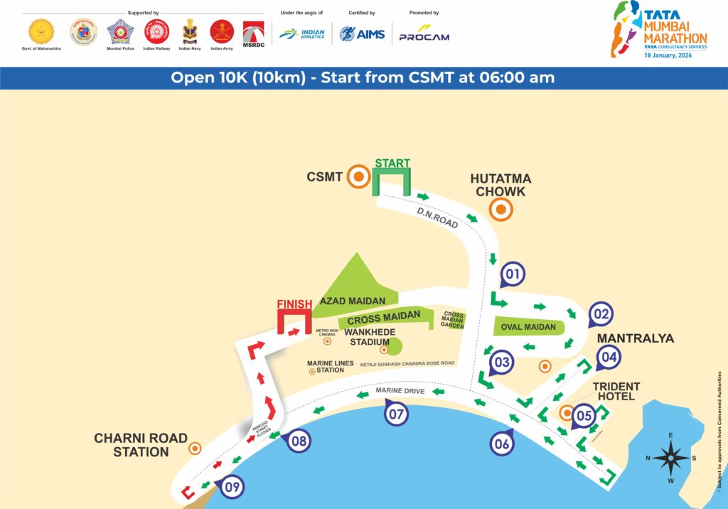 Route Map - OPEN 10K