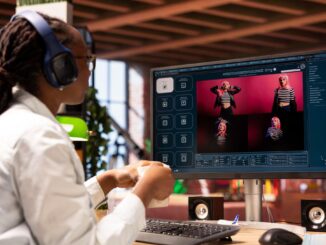 A creative concept of an AI image-generating platform