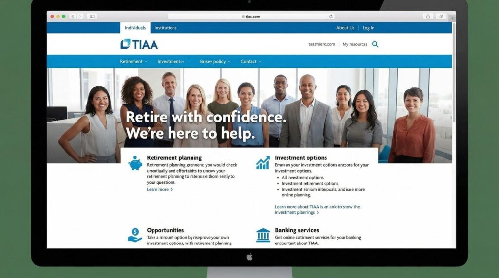 TIAA retirement services homepage screenshot for Florida educators