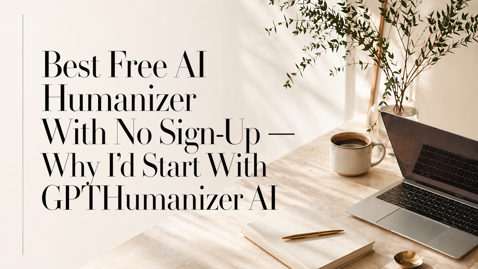 Best Free AI Humanizer With No Sign-Up — Why I’d Start With GPTHumanizer AI
