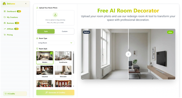 Room Design AI & AI Exterior Design Free : A Smarter Approach to Modern Spaces