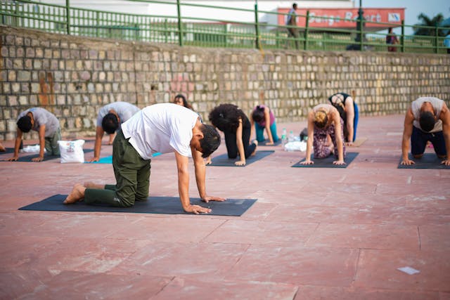 summer yoga class