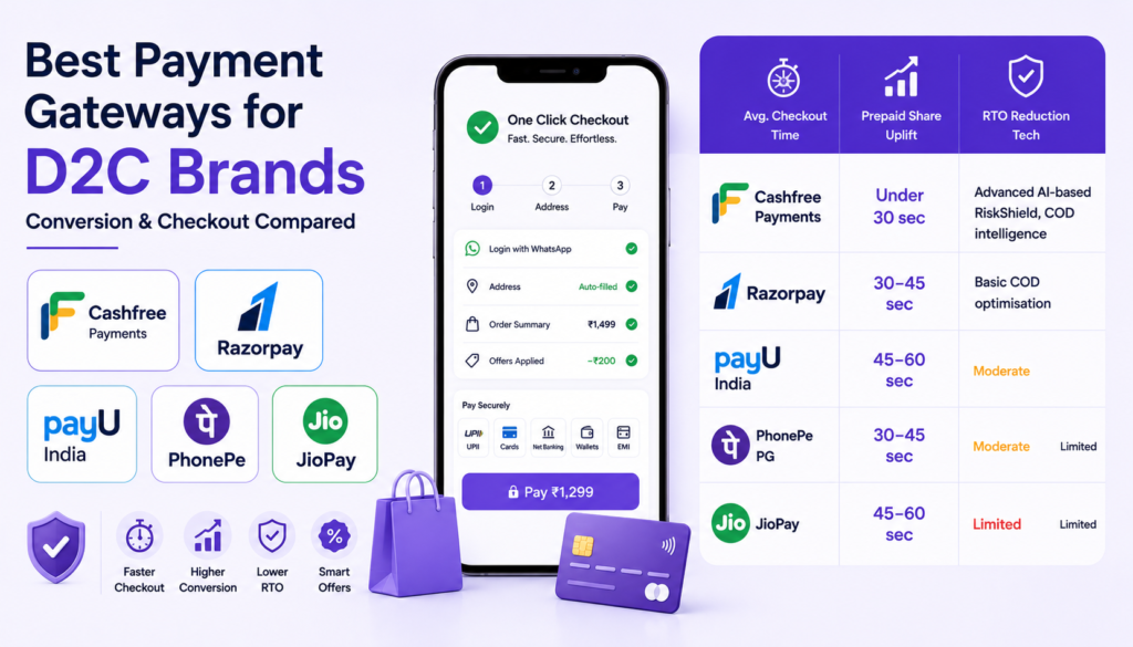 Discover how payment gateways for D2C brands in India can minimize checkout friction and boost sales conversion rates.
