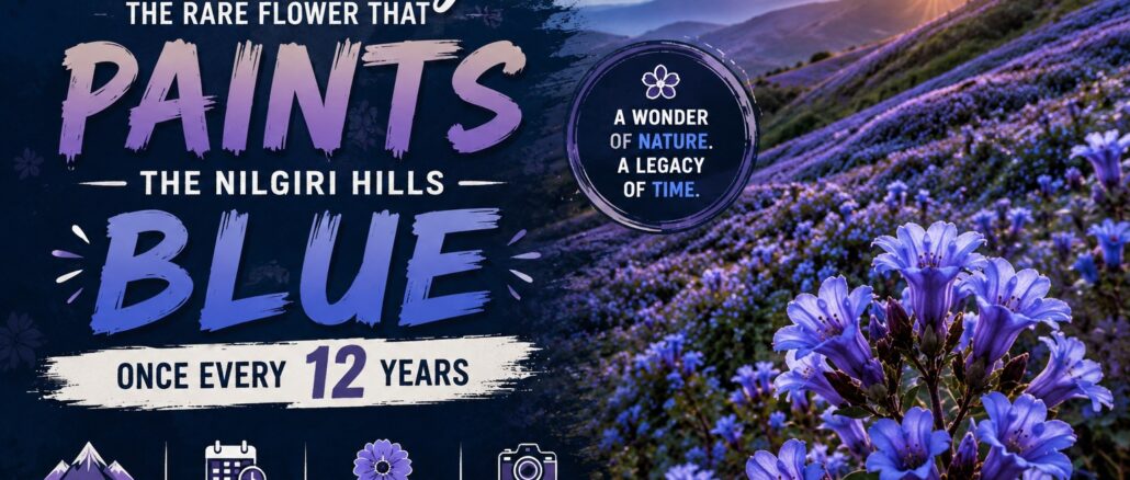 Neelakurinji: The Rare Flower That Paints the Nilgiri Hills Blue Once Every 12 Years