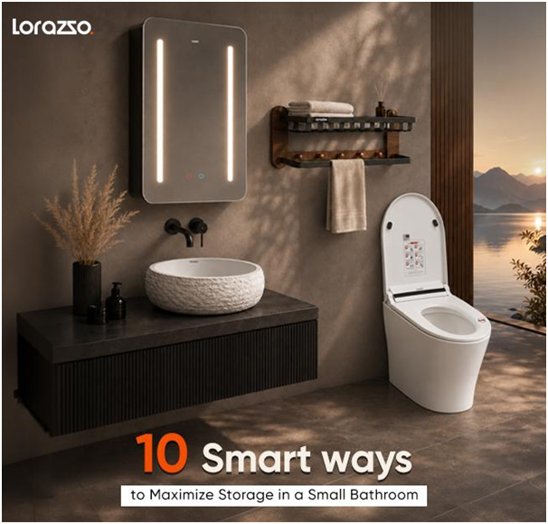 Transform your small bathroom with a mirrored cabinet that provides storage and enhances the feeling of space.