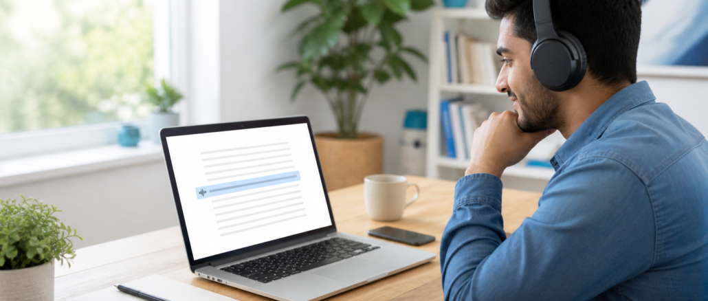 AI-powered text-to-speech is making digital reading more flexible by connecting spoken audio with written content.