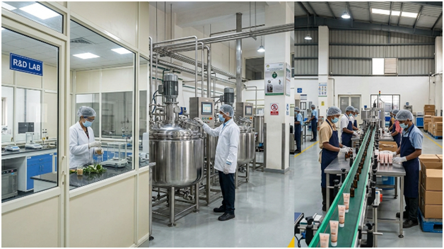 Learn about skincare manufacturing processes that ensure effective and safe products tailored for different skin types in India.
