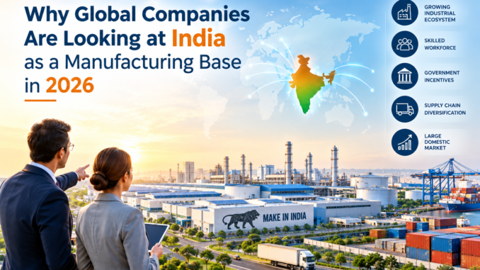 Why Global Companies Are Looking at India as a Manufacturing Base in 2026
